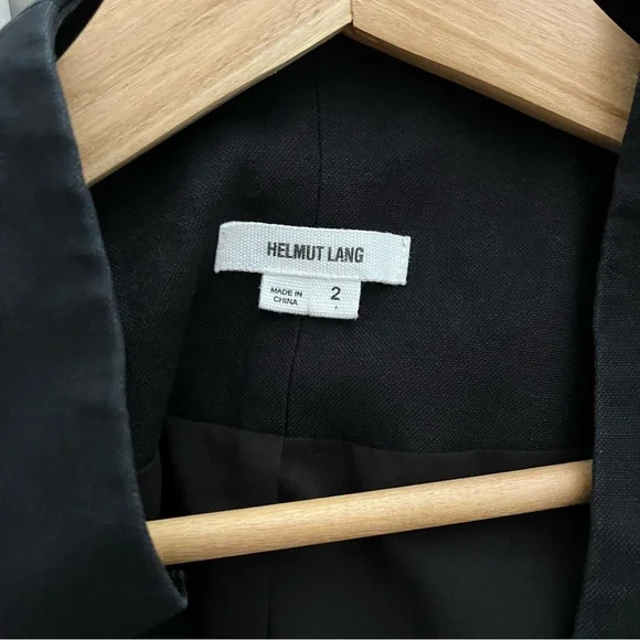 SOLD Helmut Lang Cotton-Linen Colourblock Blazer - Picture 5 of 6